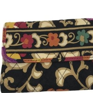 Vera Bradley Multi Color Floral Fabric Wallet